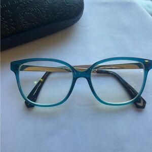 Christian Lacroix Blue and Gold Glasses